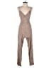 Blue Rain 100% Rayon Animal Print Tan Jumpsuit Size XS - photo 1