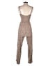 Blue Rain 100% Rayon Animal Print Tan Jumpsuit Size XS - photo 2