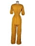 Wild Fable 100% Rayon Solid Gold Jumpsuit Size XS - photo 2