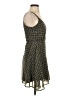 Bar III 100% Polyester Print Yellow Casual Dress Size S - photo 4
