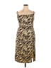 Forever 21 Plus Animal Print Tan Cocktail Dress Size 0X - photo 1