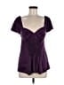 Miu Miu Purple Short Sleeve Top Size EU (IT) 44 / US 8 - photo 1