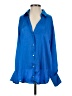 Zara Blue Long Sleeve Blouse Size XS - photo 1