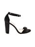 Qupid Black Sandals Size 8 1/2 - photo 1