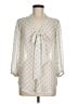 Xhilaration Ivory 3/4 Sleeve Blouse Size M - photo 1