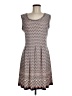 Max Studio Chevron-herringbone Brown Pink Casual Dress Size M - photo 1