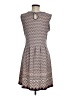 Max Studio Chevron-herringbone Brown Pink Casual Dress Size M - photo 2