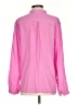Classics By Worth 100% Silk Solid Pink Long Sleeve Silk Top Size S - photo 2