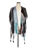 Moss Rose 100% Viscose Gray Kimono Size 0S - photo 1