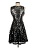 Jessica Simpson 100% Polyester Stars Black Cocktail Dress Size 2 - photo 2