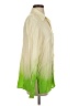 SundayUp 100% Polyester Color Block Green Long Sleeve Blouse Size S - photo 4