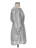 Blush Stripes Gray Casual Dress Size M - photo 4