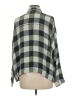 Rag & Bone Checkered-gingham Black 3/4 Sleeve Blouse Size M - photo 2