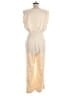 Unbranded 100% Polyester Solid Tan Ivory Jumpsuit Size M - photo 2