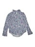 Mudd Girls 100% Rayon Floral Blue Long Sleeve Button-Down Shirt Size 10 - photo 1