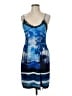 Le Superbe 100% Polyester Tropical Blue Cocktail Dress Size 6 - photo 1
