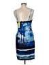 Le Superbe 100% Polyester Tropical Blue Cocktail Dress Size 6 - photo 2