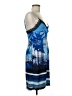 Le Superbe 100% Polyester Tropical Blue Cocktail Dress Size 6 - photo 4
