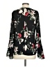 Vince Camuto 100% Polyester Floral Black Long Sleeve Blouse Size XS - photo 2