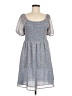 Assorted Brands 100% Polyester Paisley Blue Casual Dress Size M - photo 1
