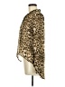 Marisol 100% Polyester Animal Print Brown Long Sleeve Blouse Size M - photo 5