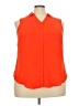 Torrid 100% Polyester Orange Sleeveless Blouse Size 2X (2) - photo 1