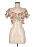 Shein Orange Short Sleeve Blouse Size M - photo 1