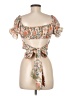 Shein Orange Short Sleeve Blouse Size M - photo 2