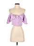 CEFIAN Purple 3/4 Sleeve Blouse Size M - photo 1
