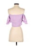 CEFIAN Purple 3/4 Sleeve Blouse Size M - photo 2