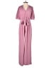 Gal Meets Glam 100% Polyester Solid Pink Jumpsuit Size 0 - photo 1