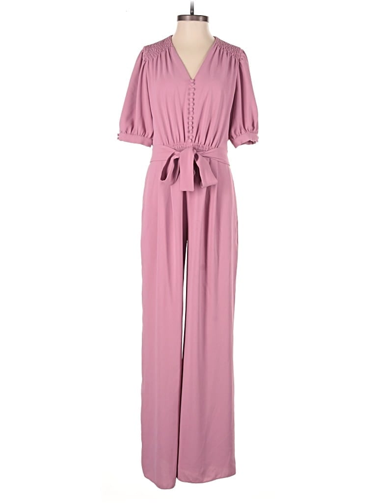 Pre-owned Gal Meets Glam Jumpsuit In Pink