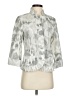 Chico's 100% Cotton Print Silver Jacket Size Sm (0) - photo 1