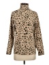 Lands' End 100% Polyester Animal Print Tan Pullover Sweater Size S - photo 1