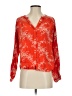 Gap 100% Viscose Rayon Orange Long Sleeve Blouse Size 5 - photo 1