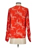 Gap 100% Viscose Rayon Orange Long Sleeve Blouse Size 5 - photo 2