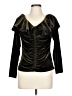 Chetta B Black Long Sleeve Blouse Size L - photo 1