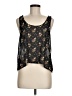 Iris Basic 100% Polyester Black Sleeveless Blouse Size M - photo 1