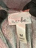 Just Be... Floral Gray Burgundy Casual Dress Size M - photo 7