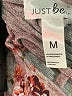 Just Be... Floral Gray Burgundy Casual Dress Size M - photo 9