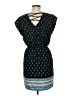 Unbranded 100% Polyester Print Teal Casual Dress Size M - photo 2