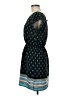 Unbranded 100% Polyester Print Teal Casual Dress Size M - photo 5