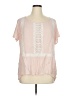 Cato 100% Rayon Pink Short Sleeve Blouse Size XL - photo 1