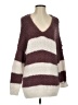 Altar'd State Stripes Burgundy Pullover Sweater Size S - photo 1