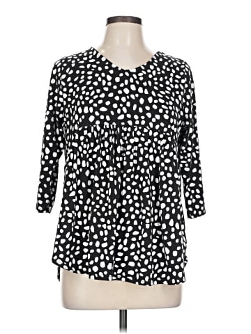 The ZigZag Stripe 3/4 Sleeve Blouse (view 1)