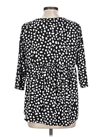 The ZigZag Stripe 3/4 Sleeve Blouse (view 2)