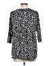 The ZigZag Stripe Polka Dots Black 3/4 Sleeve Blouse Size L - photo 2