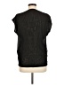 MICHAEL Michael Kors 100% Polyester Metallic Silver Short Sleeve Blouse Size M - photo 2