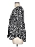 The ZigZag Stripe Polka Dots Black 3/4 Sleeve Blouse Size L - photo 5