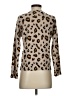 Minnie Rose 100% Cashmere Animal Print Tan Cashmere Pullover Sweater Size XS - photo 2